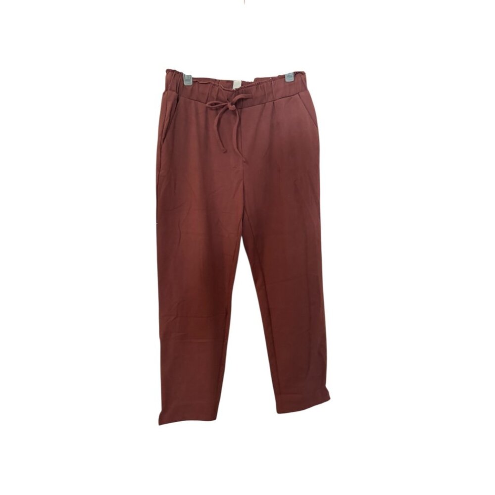 Joie Red Tie Waist Womens Jogger Pant Size Medium